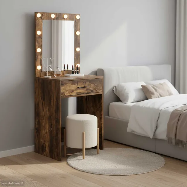 vidaXL Plafondtafel Gerookt eiken 50 x 41 x 135 cm Bewerkt hout Bruin