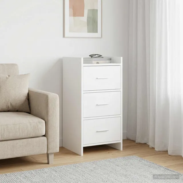 vidaXL Dressoir Wit 40 x 36 x 80 cm Bewerkt hout, foto 2