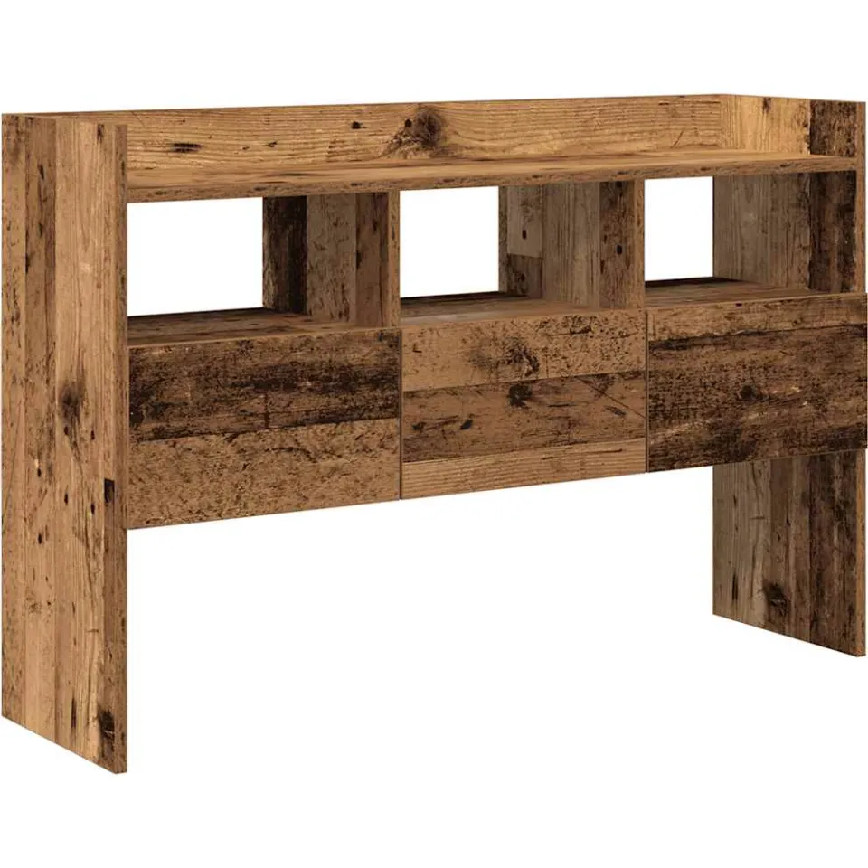 vidaXL Dressoir 105x30x70 cm bewerkt hout oud houtkleurig bruin, foto 3