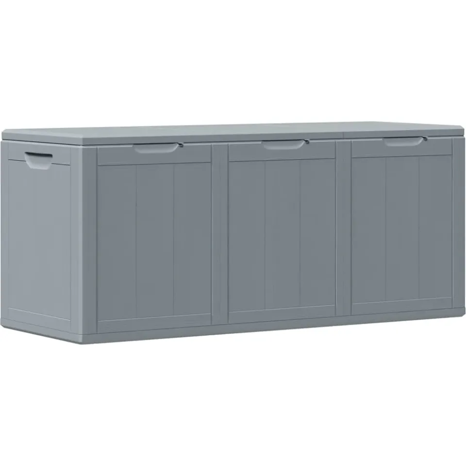 vidaXL Tuinbox 270 L PP houtlook grijs, foto 3