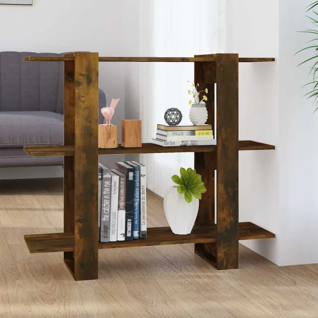 vidaXL Boekenkast/kamerscherm 100x30x87 cm gerookt eikenkleurig, foto 2