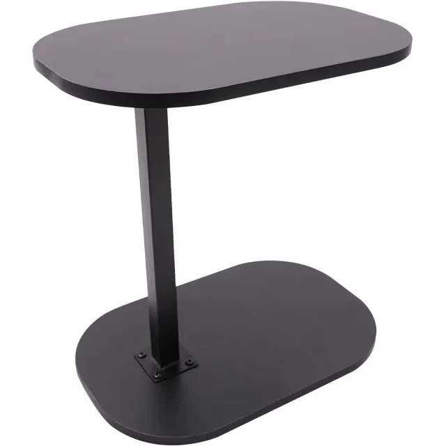 JOYNEXTBUY Verstelbare Bijzettafel - Salontafel - Multifunctionele bijzettafel - Laptoptafel - H45-50cm - O 45cm x 30cm - Zwart