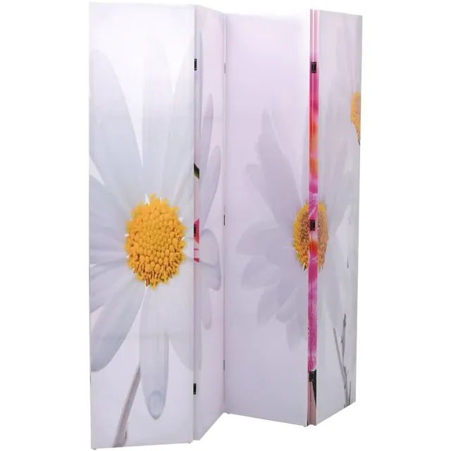 vidaXL Kamerscherm inklapbaar bloem 160x170 cm meerkleurig, foto 2