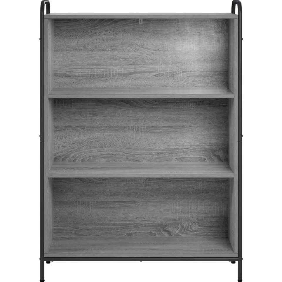 vidaXL Boekenkast 55,5 x 33 x 174 cm Bewerkt hout Grijs Sonoma, foto 2