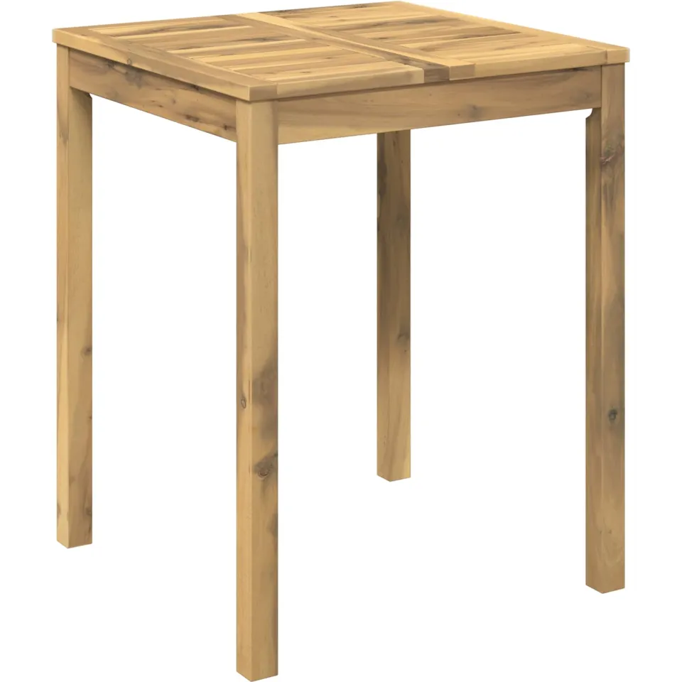 vidaXL Tuindiner tafel LAREN Witgewassen 60 x 60,5 x 75 cm, foto 3