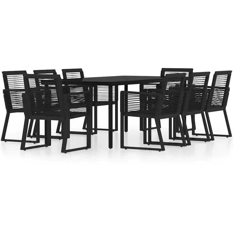 vidaXL 9-delige Tuinset zwart, foto 3