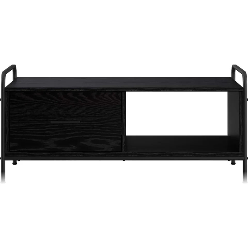 vidaXL Salontafel Zwart eiken 90 x 49 x 41 cm Bewerkt hout, foto 3