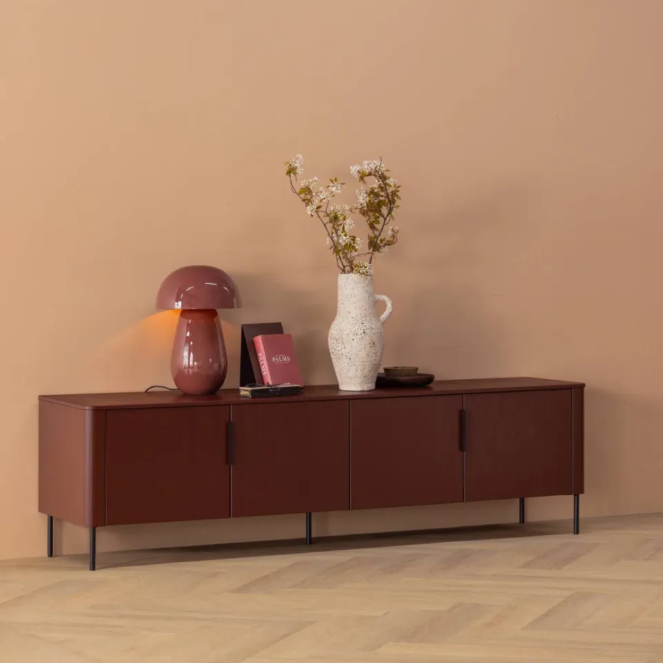 WOOOD Gunnar tv-meubel bordeauxrood, foto 2