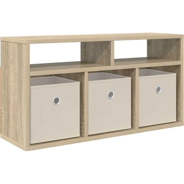 vidaXL Laagkast 72 x 22,5 x 38 cm Sonoma Eiken Bruin