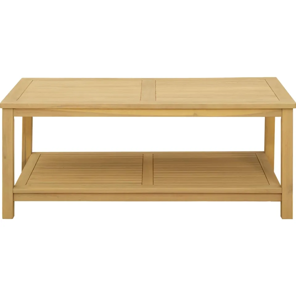 vidaXL Bijzettafel Olie naturel 110 x 55 x 45 cm Massief Acaciahout, foto 4