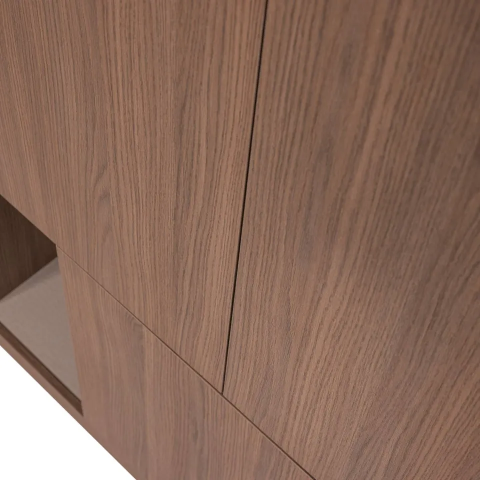 WOOOD Build Opbergkast 80 cm - Walnoot Fineer - Bruin - 215x80x41, foto 5