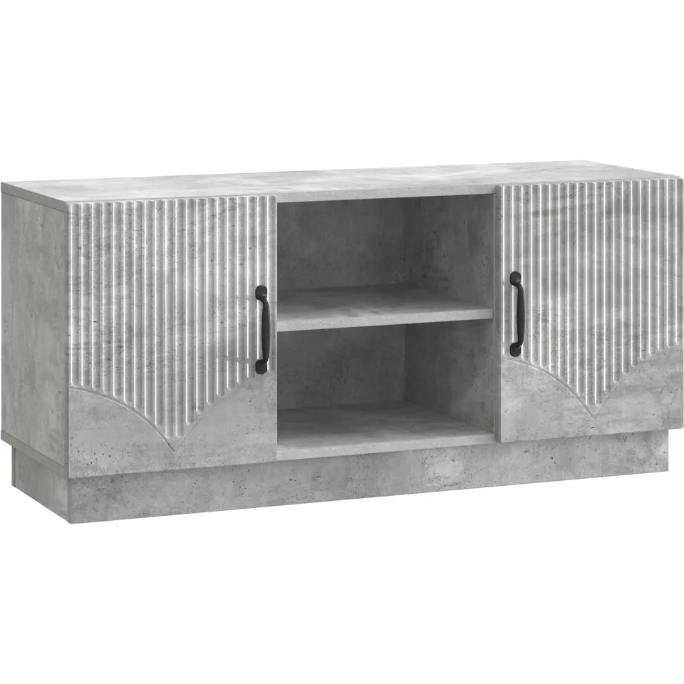 vidaXL TV-kast 102 x 34,5 x 47 cm Betongrijs Bewerkt hout grijs, foto 2