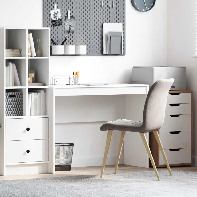 vidaXL Bureau Wit 100 x 40 x 76 cm
