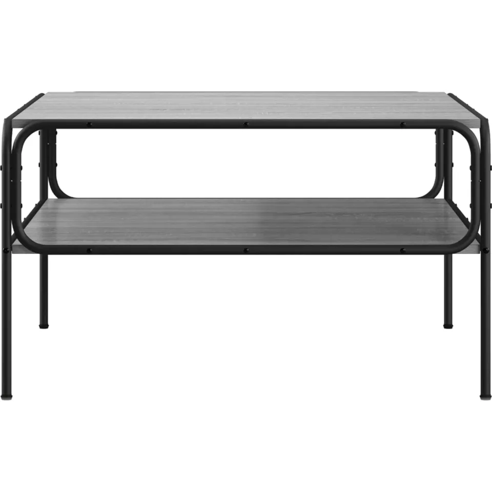 vidaXL Bijzettafel Grijs Sonoma 100 x 50 x 46 cm Bewerkt hout