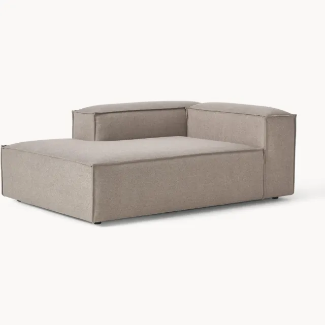 Westwing Collection Hoek chaise longue module Lennon Taupe