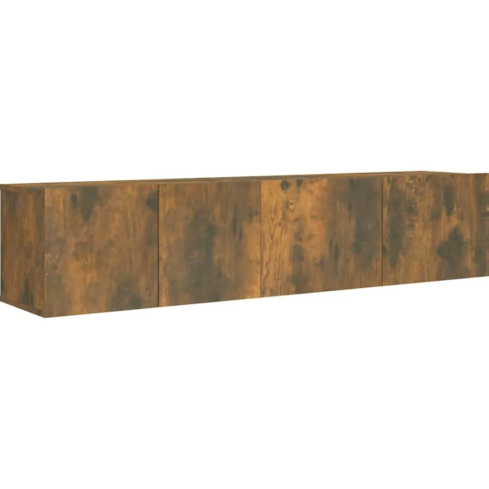 vidaXL 2-delige Tv-meubelset bewerkt hout gerookt eikenkleurig, foto 3