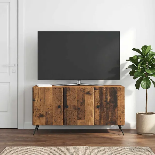 vidaXL Tv-meubel 99 x 34,5 x 50 cm Oud hout Bewerkt hout bruin