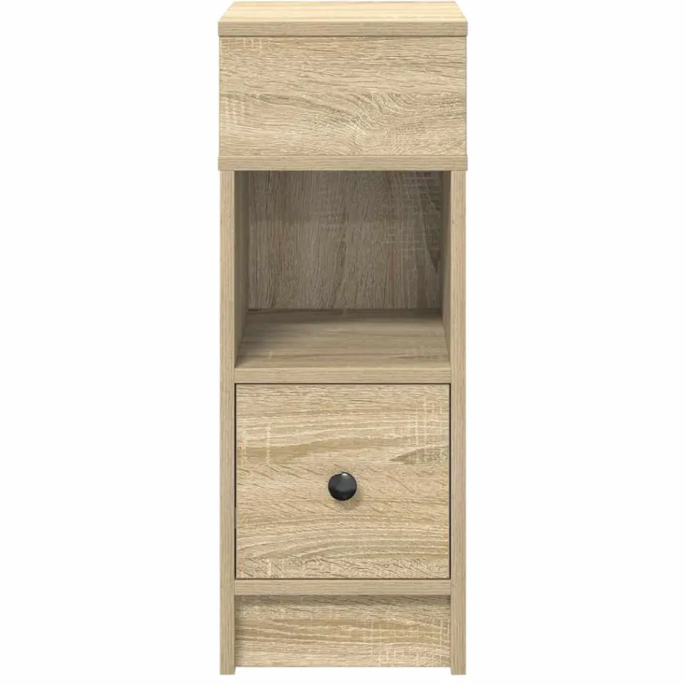 vidaXL Nachtkastjes 2 st met lade 25x31x66 cm sonoma eikenkleurig, foto 4