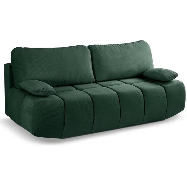 Furnilux Lauder 2-zits sofa bed in smaragdgroen corduroy | Duurzaam & Comfortabel blanc
