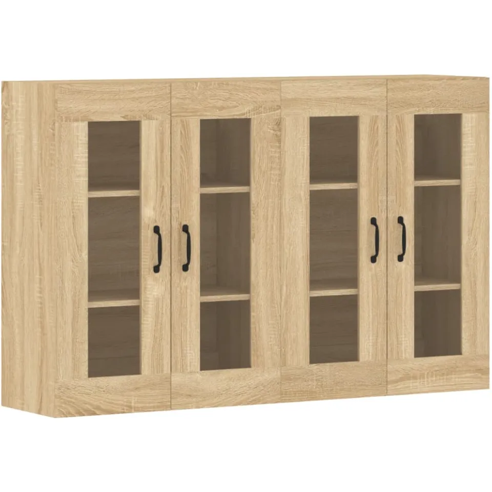 vidaXL Hangkasten 2 st bewerkt hout sonoma eikenkleurig, foto 3