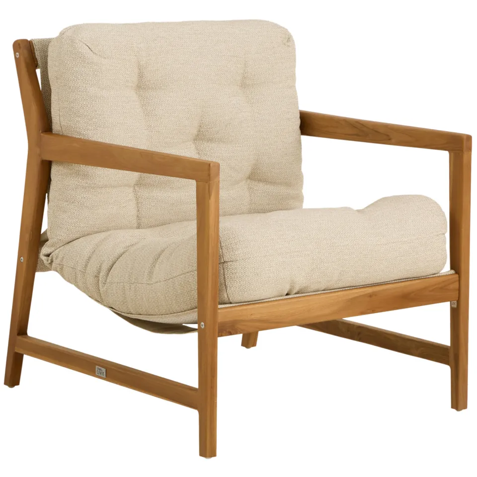 NOUS Garden loungestoel Mist teak beige, foto 5