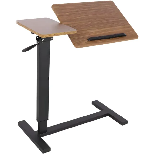 Happiq Laptoptafel – Tablethouder - Bedtafel - Laptopstandaard – Bijzettafel - Mobiel Bureautafel voor Bed of Bank Bruin