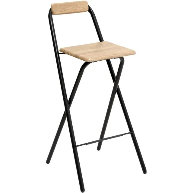 Atmosphera Louna - Barkruk - Opvouwbaar - Eiken effect Beige