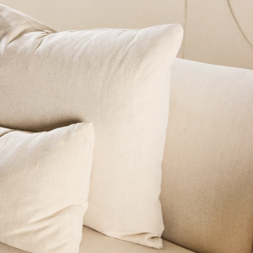 Nest living Rikki gestoffeerde 3-zits bank beige - 237 cm, foto 4