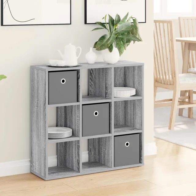 vidaXL Dressoir Grijs Sonoma 73,5 x 24 x 69,5 cm