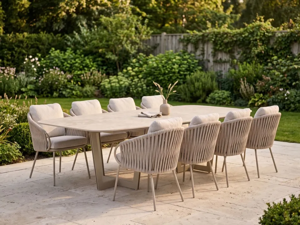 Suns Dolce dining tuinstoel taupe, foto 3