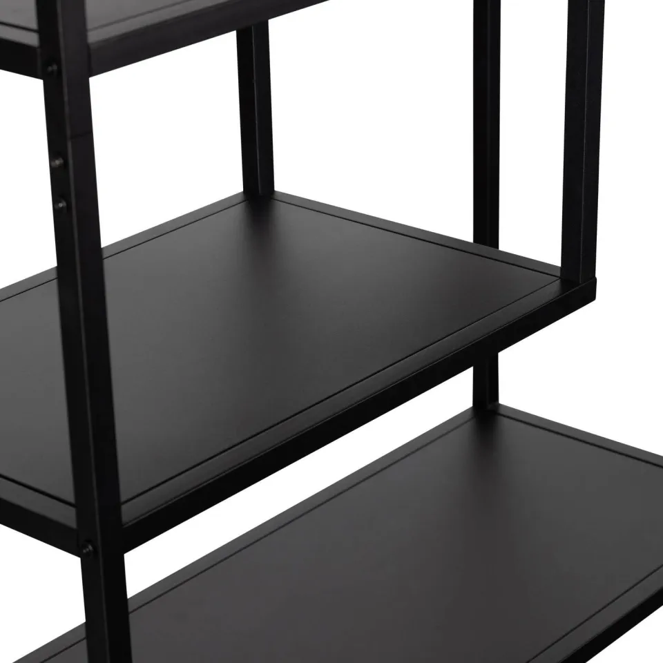 WOOOD Teun Vakkenkast - Metaal - Zwart - 188x85x35, foto 7