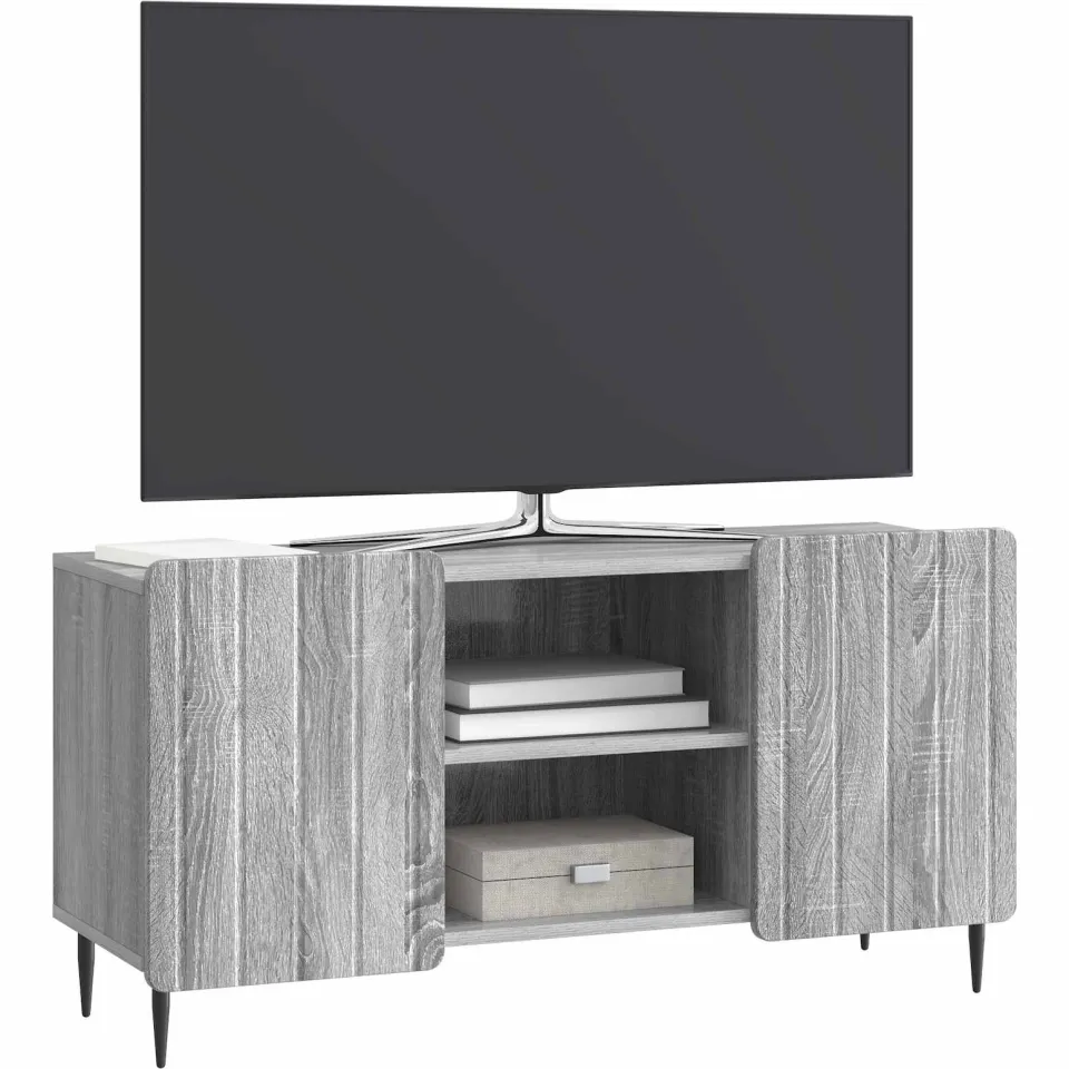 vidaXL TV-kast 102 x 34,5 x 52 cm Grijs sonoma Bewerkt hout
