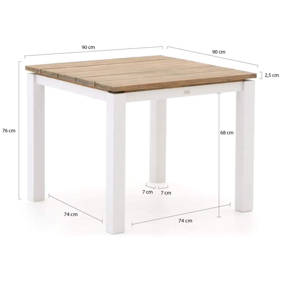 Manifesto Furniture Manifesto Rivola/Lagundo 90cm dining tuinset 3-delig, foto 2