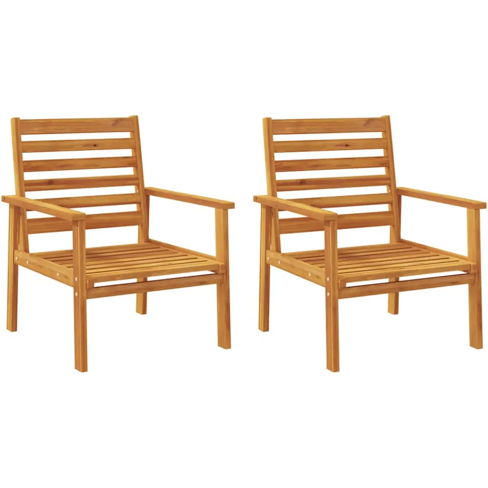 vidaXL 3-delige Loungeset massief acaciahout Bruin