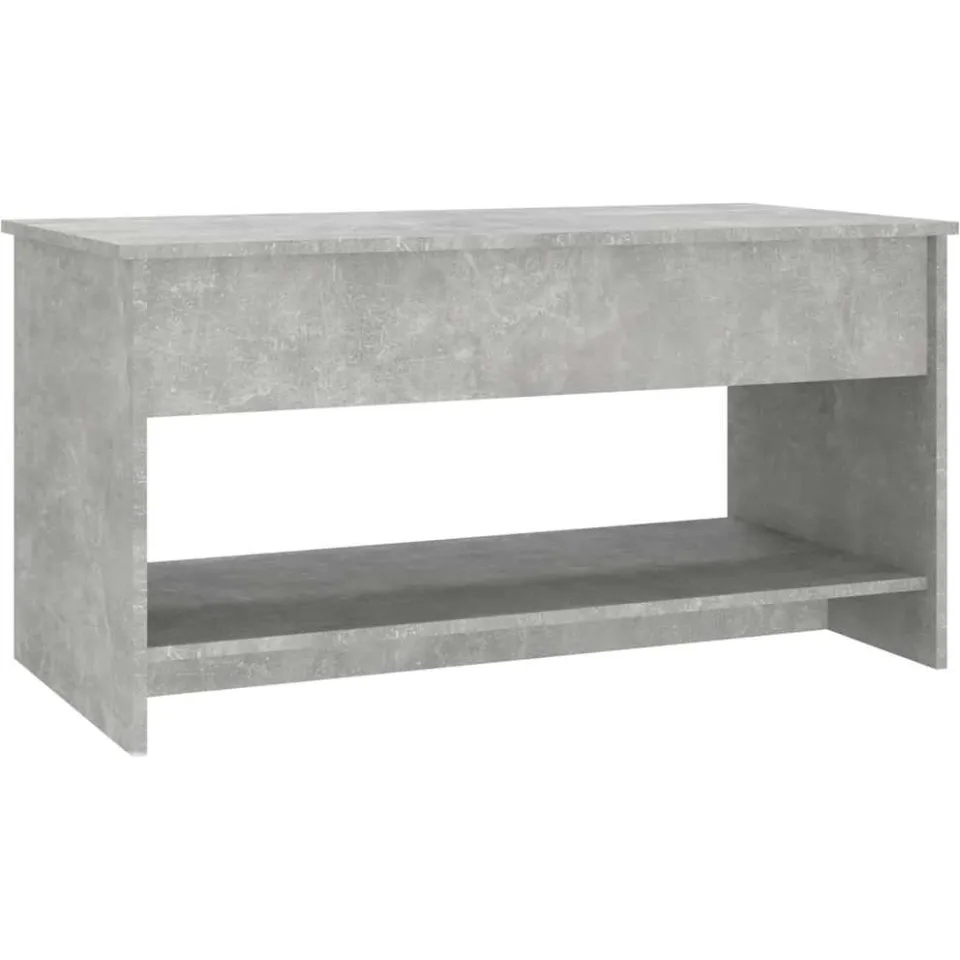 vidaXL Salontafel 102x50x52,5 cm bewerkt hout betongrijs grijs, foto 3