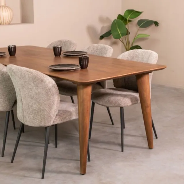 LABEL51 Fly Eetkamertafel - Bruin - Hout - 190 cm