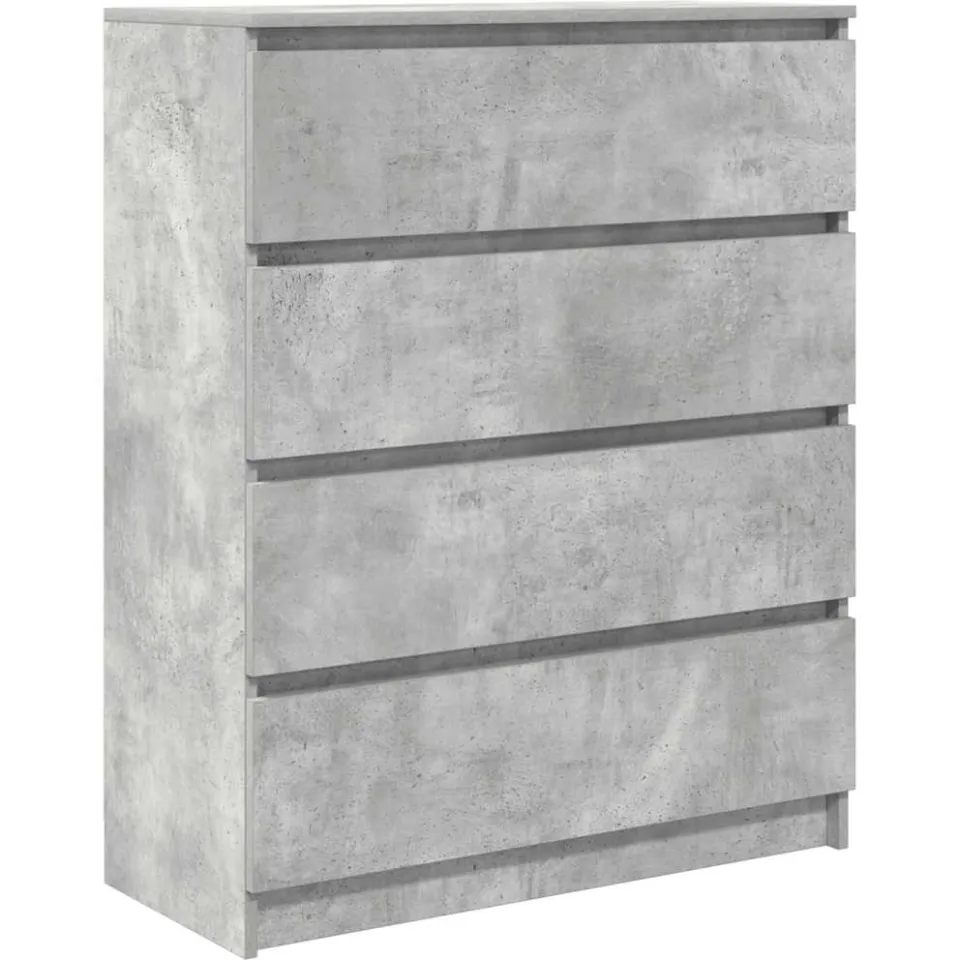 vidaXL Dressoir 80x35x99 cm spaanplaat betongrijs