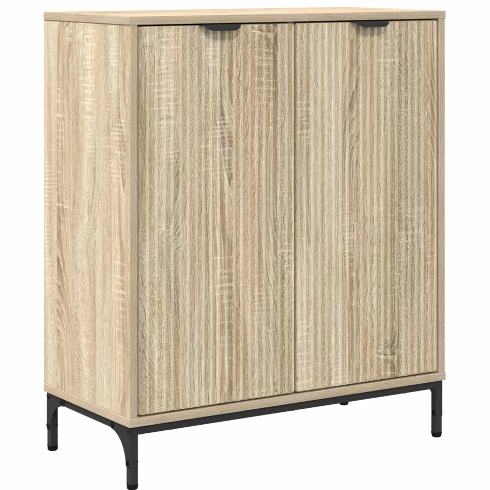vidaXL Dressoir Sonoma Eiken 69,5 x 33 x 82 cm Bewerkt hout, foto 3
