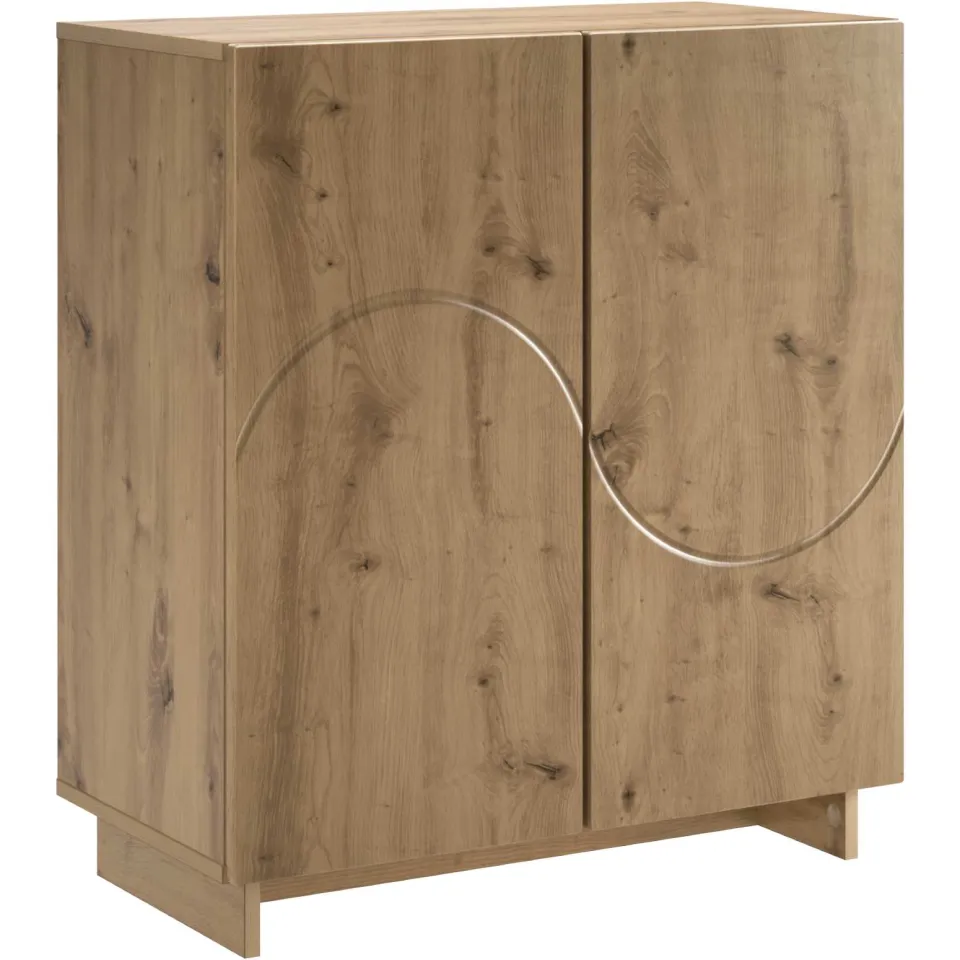 vidaXL Dressoir Artisanaal eiken 67 x 34,5 x 75 cm Bewerkt hout, foto 3