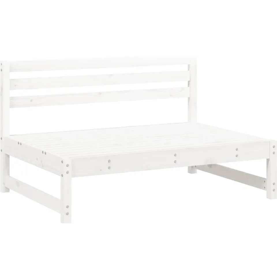 vidaXL 4-delige Loungeset massief grenenhout wit, foto 2
