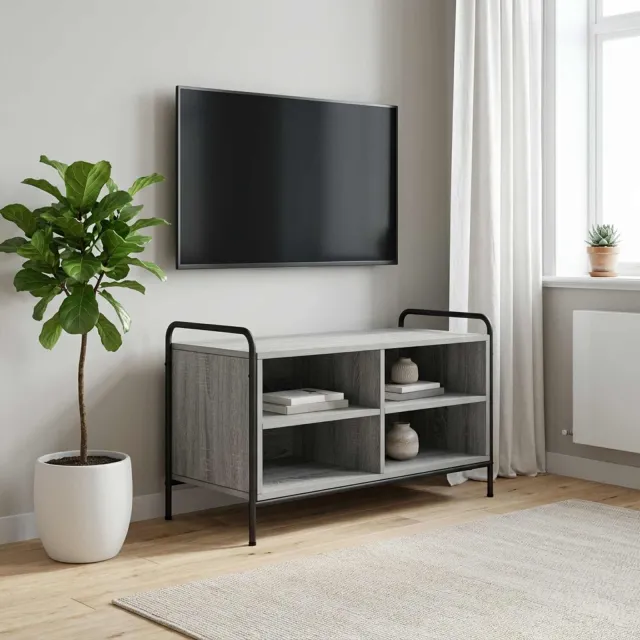 vidaXL Tv-meubel 140 x 39,5 x 50 cm Grijs Sonoma Bewerkt hout, foto 2