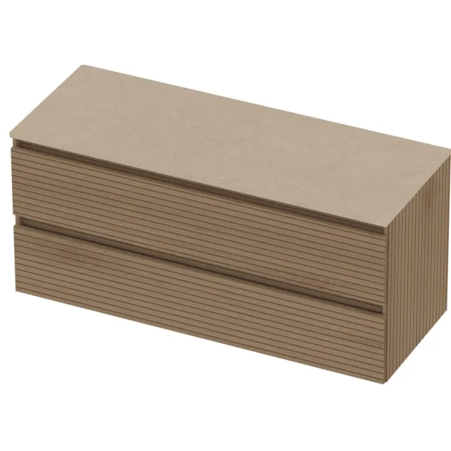 Basic-Line Deck 46 Badmeubelset Greeploos 120x46x58 cm D46SSELO120 Lamello Oak Sand Stone Beige