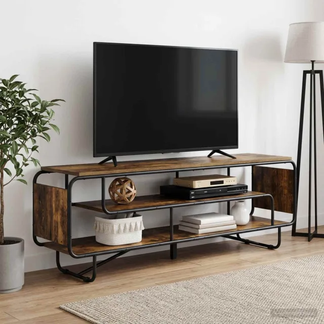 vidaXL TV-standaard 180 x 36 x 45 cm Gerookt eiken Bewerkt hout Bruin