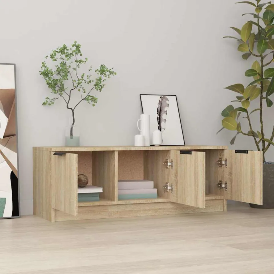 vidaXL Tv-meubel 102x35x36,5 cm bewerkt hout sonoma eikenkleurig, foto 3