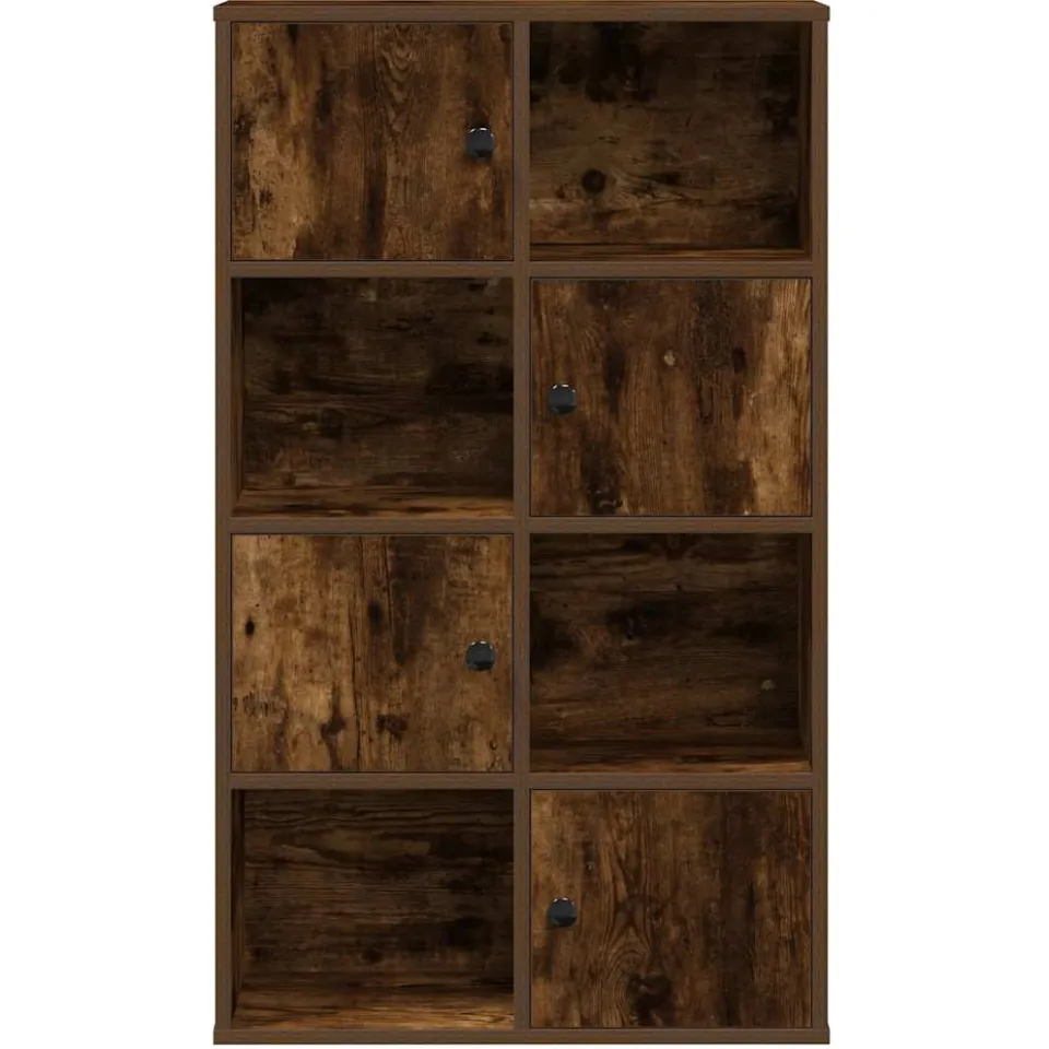 vidaXL Boekenkast 60x24x101,5 cm bewerkt hout gerookt eikenkleurig, foto 4