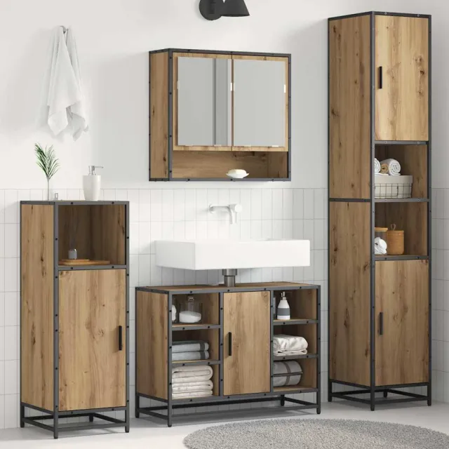 vidaXL Badkamermeubelset Artisan Eiken 35 x 37,5 x 188,5 cm, foto 2