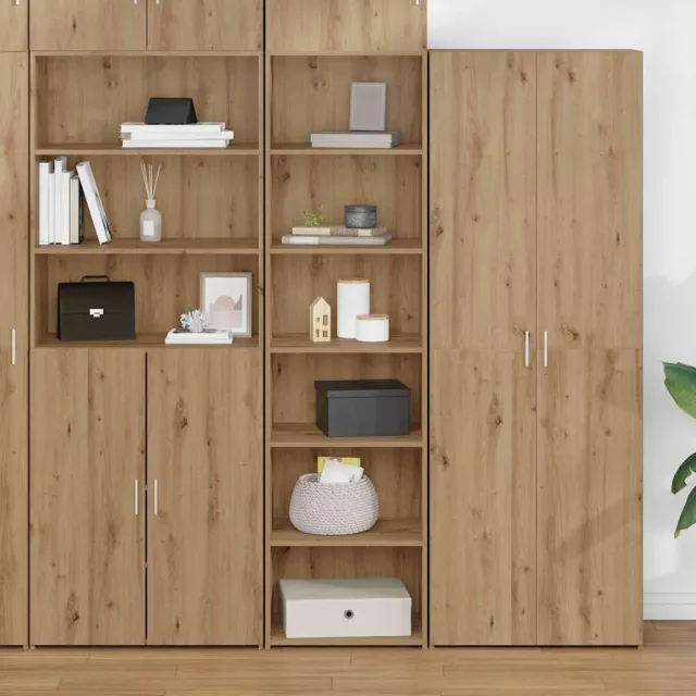 vidaXL Kast Artisan Eiken 50 x 41 x 185 cm Bewerkt hout, foto 2