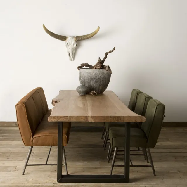 TOFF Urbania Tree-trunk dining table 220x100 - top 6/3 Naturel