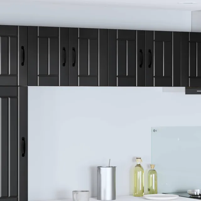 vidaXL Wandkast LUCCA Zwart 60 x 31 x 40 cm Bewerkt hout