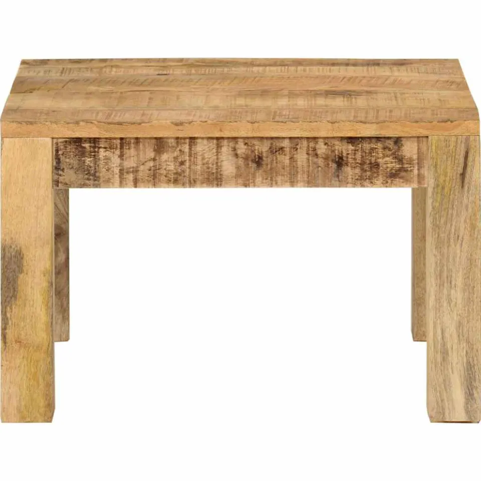 vidaXL Salontafel 55x55x35 cm massief mangohout Bruin